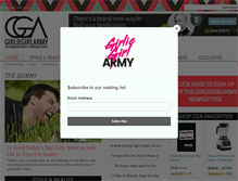 Tablet Screenshot of girliegirlarmy.com